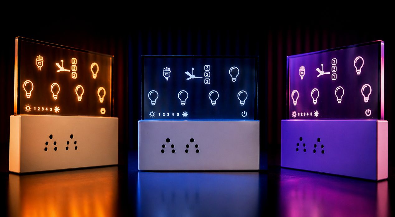 NoColour smart switchboard installed in an interior setting