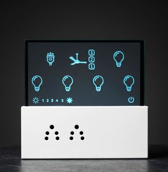 NoColour glass touch smart switchboard detail
